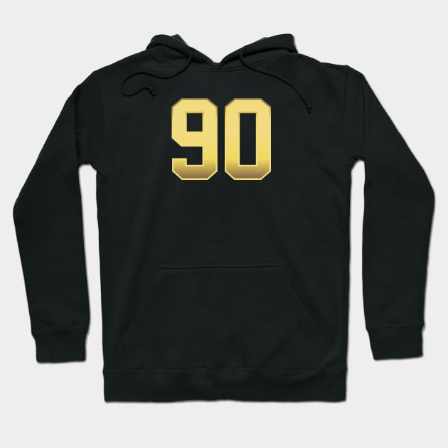 number 90 Hoodie by Ericokore